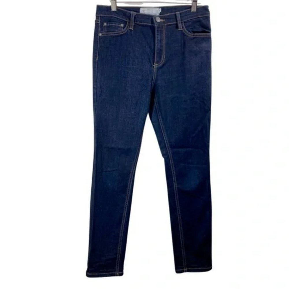 Free People Stretch Skinny Jeans 28 Dark Wash High Rise  Jeans Festival